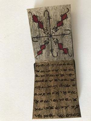 1092 Old Batak Shaman Pustaha Manuscript with diagrams and drawings-WOVENSOULS-Antique-Vintage-Textiles-Art-Decor