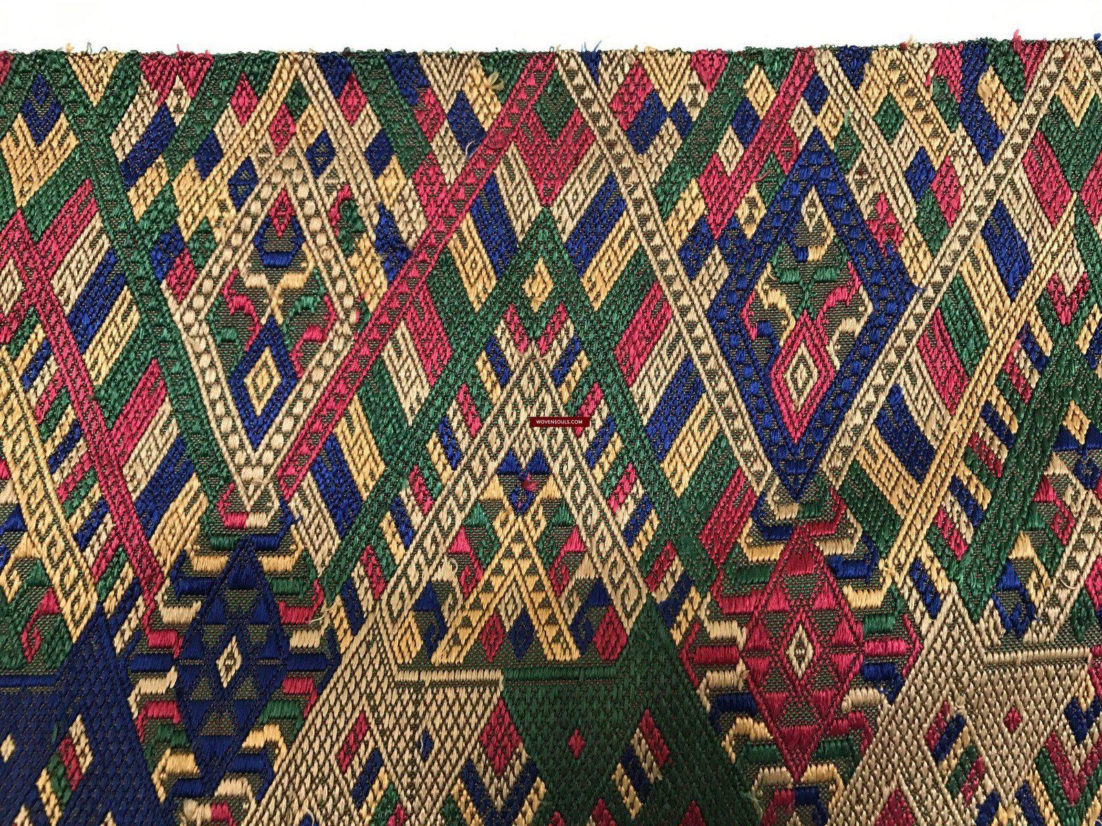 1094 Superfine Silk Ceremonial WeavingTextile Art from Laos-WOVENSOULS-Antique-Vintage-Textiles-Art-Decor