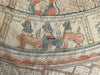 1095 SOLD Large Antique Myanmar Mandala Spirit Cloth Painting - Astrological Calendar-WOVENSOULS-Antique-Vintage-Textiles-Art-Decor