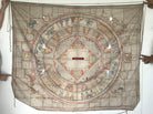 1095 SOLD Large Antique Myanmar Mandala Spirit Cloth Painting - Astrological Calendar-WOVENSOULS-Antique-Vintage-Textiles-Art-Decor