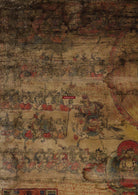 1099 Antique Tibetan Astrological Calendar Painting - MASTERPIECE-WOVENSOULS-Antique-Vintage-Textiles-Art-Decor