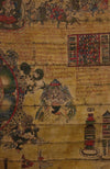 1099 Antique Tibetan Astrological Calendar Painting - MASTERPIECE-WOVENSOULS-Antique-Vintage-Textiles-Art-Decor
