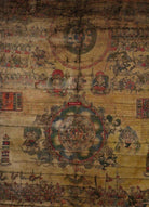 1099 Antique Tibetan Astrological Calendar Painting - MASTERPIECE-WOVENSOULS-Antique-Vintage-Textiles-Art-Decor