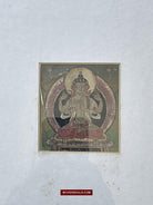 1100-C SOLD Framed Set - Antique Miniature Thangka Burhany Zurag Mongolia-WOVENSOULS-Antique-Vintage-Textiles-Art-Decor