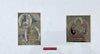 1100-C SOLD Framed Set - Antique Miniature Thangka Burhany Zurag Mongolia-WOVENSOULS-Antique-Vintage-Textiles-Art-Decor