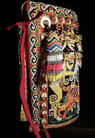 1106 SOLD - Elaborate Beaded Dayak Baby Carrier from Borneo-WOVENSOULS-Antique-Vintage-Textiles-Art-Decor