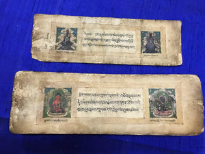 1107 SOLD Antique Mongolian Sutra Manuscript-WOVENSOULS-Antique-Vintage-Textiles-Art-Decor