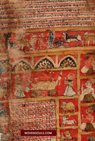 1109 Old Astrological Birth Chart - Janam Patri - Raja Bhom Era Manuscript-WOVENSOULS-Antique-Vintage-Textiles-Art-Decor