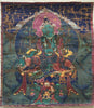 1112 Antique Buddhist Thangka Painting Art, Mongolia-WOVENSOULS-Antique-Vintage-Textiles-Art-Decor