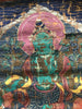 1112 Antique Buddhist Thangka Painting Art, Mongolia-WOVENSOULS-Antique-Vintage-Textiles-Art-Decor