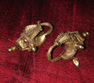 495 Old Gold Jewelry Earrings - South India-WOVENSOULS-Antique-Vintage-Textiles-Art-Decor