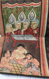 1127 Antique Phra Malai Thai Buddhist Scroll Manuscript-WOVENSOULS-Antique-Vintage-Textiles-Art-Decor