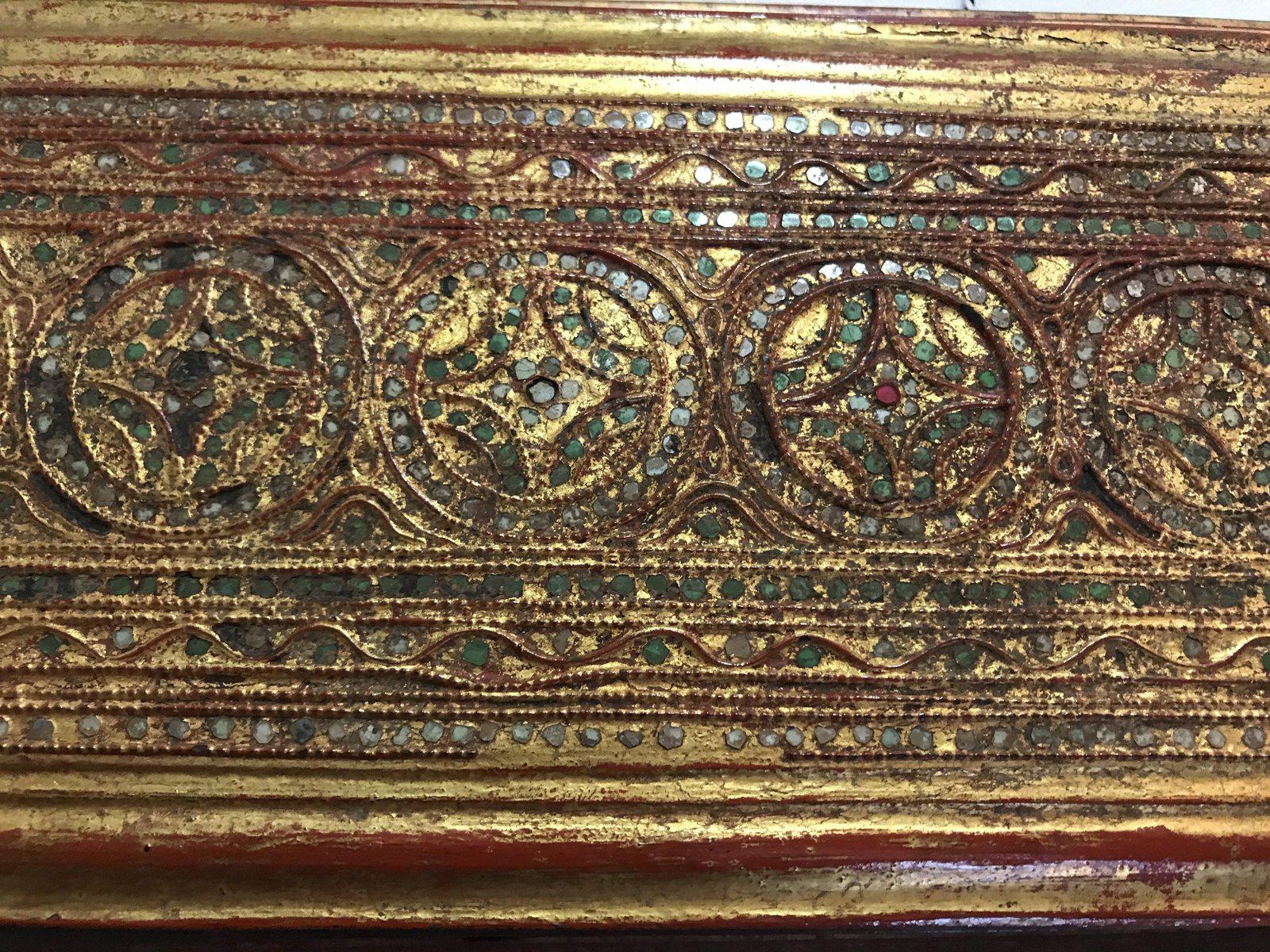 1128 Antique Silver Burmese Manuscript Kammavaca - 1700s-WOVENSOULS-Antique-Vintage-Textiles-Art-Decor