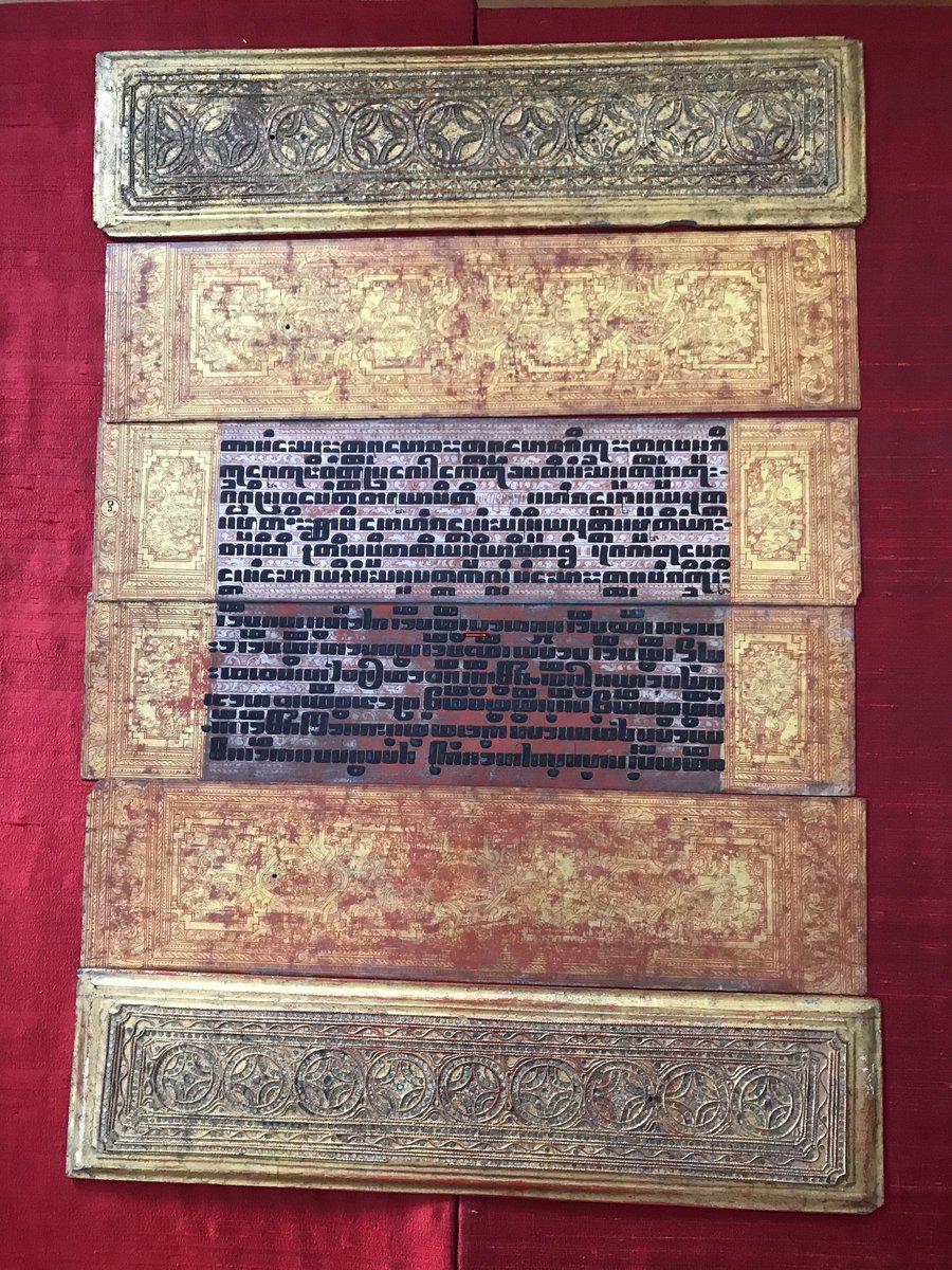 1128 Antique Silver Burmese Manuscript Kammavaca - 1700s-WOVENSOULS-Antique-Vintage-Textiles-Art-Decor