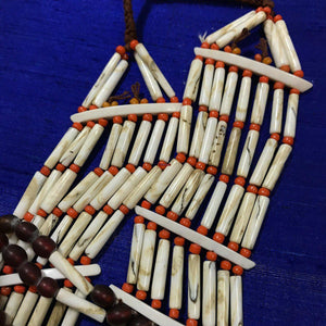 1130 Vintage Naga Tribal Bead Necklace-WOVENSOULS-Antique-Vintage-Textiles-Art-Decor
