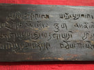 1135 Antique Tibetan Wood Manuscript Sutra - Unknown Script-WOVENSOULS-Antique-Vintage-Textiles-Art-Decor