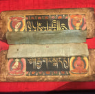 1136 Pair Antique Tibetan Painted Wooden Sutra Cover - SOLD-WOVENSOULS-Antique-Vintage-Textiles-Art-Decor