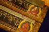 1136 Pair Antique Tibetan Painted Wooden Sutra Cover - SOLD-WOVENSOULS-Antique-Vintage-Textiles-Art-Decor