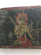 1138 Pair of Antique Painted Wood Covers for Hindu Manuscript with Deities & Gods-WOVENSOULS-Antique-Vintage-Textiles-Art-Decor