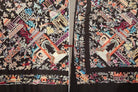 1142 Antique Double Sided Embroidery Manila Manton - Cantonese Embroidery with Shrines-WOVENSOULS-Antique-Vintage-Textiles-Art-Decor