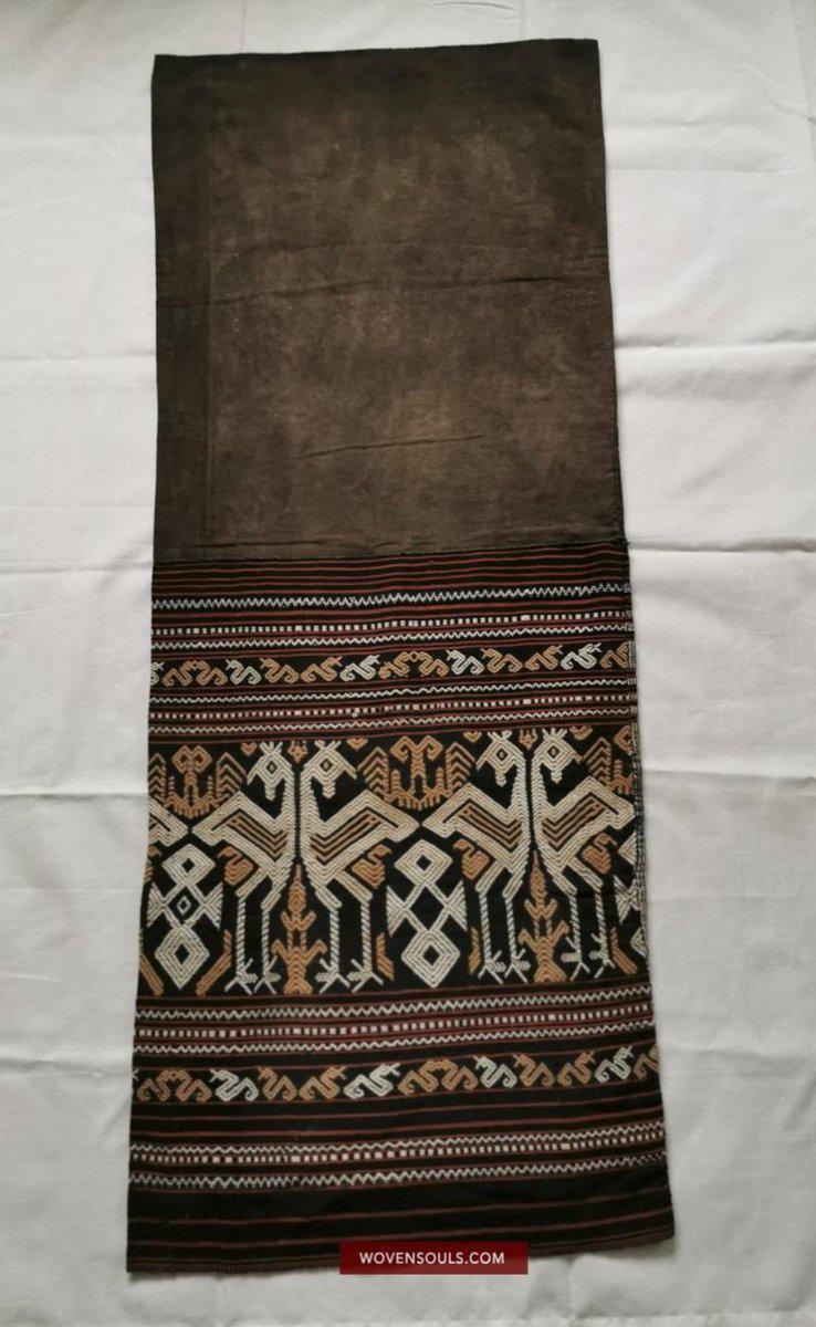 1144 Superb Old Sumba Ceremonial Weaving with Shells & Beads Lau Wuti Kau-WOVENSOULS-Antique-Vintage-Textiles-Art-Decor