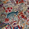 1147 Antique Double Sided Embroidery Manila Manton - Cantonese Embroidery-WOVENSOULS Antique Textiles &amp; Art Gallery