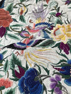 1150 Antique Double Sided Embroidery Manila Manton - Cantonese Embroidery WHite base-WOVENSOULS-Antique-Vintage-Textiles-Art-Decor