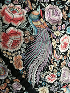 1152 Antique Double Sided Embroidery Manila Manton - Cantonese Embroidery with Peacocks-WOVENSOULS-Antique-Vintage-Textiles-Art-Decor