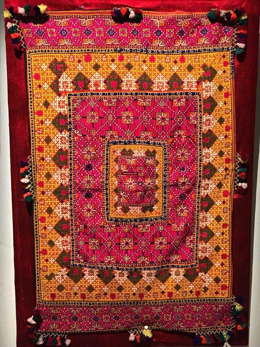 1153 SOLD Rare Museum Quality Sindh Pillow Case - 1940-1950s-WOVENSOULS-Antique-Vintage-Textiles-Art-Decor