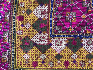 1153 SOLD Rare Museum Quality Sindh Pillow Case - 1940-1950s-WOVENSOULS-Antique-Vintage-Textiles-Art-Decor