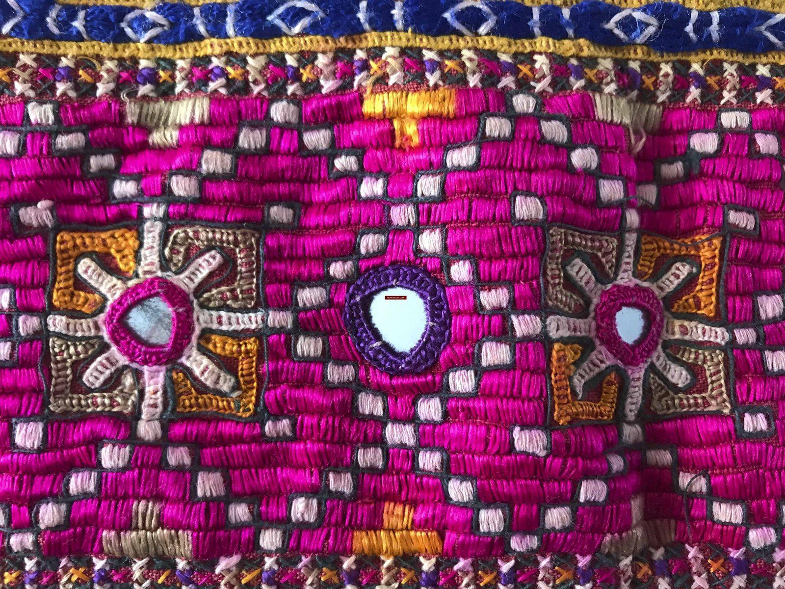 1153 SOLD Rare Museum Quality Sindh Pillow Case - 1940-1950s-WOVENSOULS-Antique-Vintage-Textiles-Art-Decor