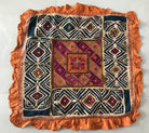 1154 Superb Sindh Pillow Case with Applique Work-WOVENSOULS-Antique-Vintage-Textiles-Art-Decor