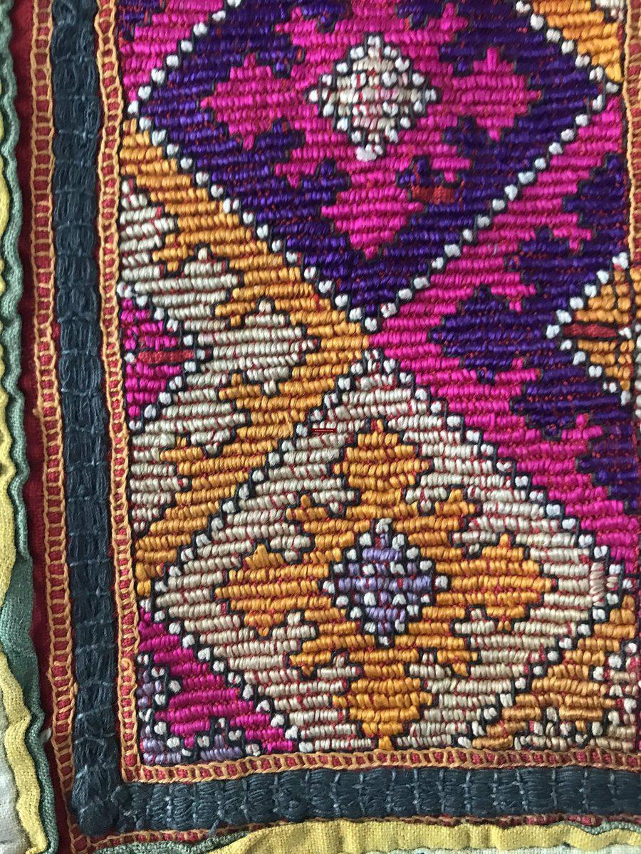 1154 Superb Sindh Pillow Case with Applique Work-WOVENSOULS-Antique-Vintage-Textiles-Art-Decor