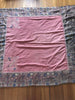 1165 SOLD Antique Kashmir Shawl Masterpiece Fragment - Pink Field with Silk - Rare-WOVENSOULS-Antique-Vintage-Textiles-Art-Decor