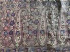 1165 SOLD Antique Kashmir Shawl Masterpiece Fragment - Pink Field with Silk - Rare-WOVENSOULS-Antique-Vintage-Textiles-Art-Decor