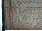 117 SOLD Double Sided Ajrakh Hand Block Printed with Natural Dyes-WOVENSOULS-Antique-Vintage-Textiles-Art-Decor