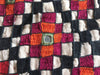 1171 SOLD Vintage Ghodiyu Cradle Cloth - Embroidered Checkerboard - Indian Textile Art-WOVENSOULS-Antique-Vintage-Textiles-Art-Decor