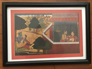1182 PRINT - Set of 4 Prints of Indian Miniature Paintings-WOVENSOULS-Antique-Vintage-Textiles-Art-Decor