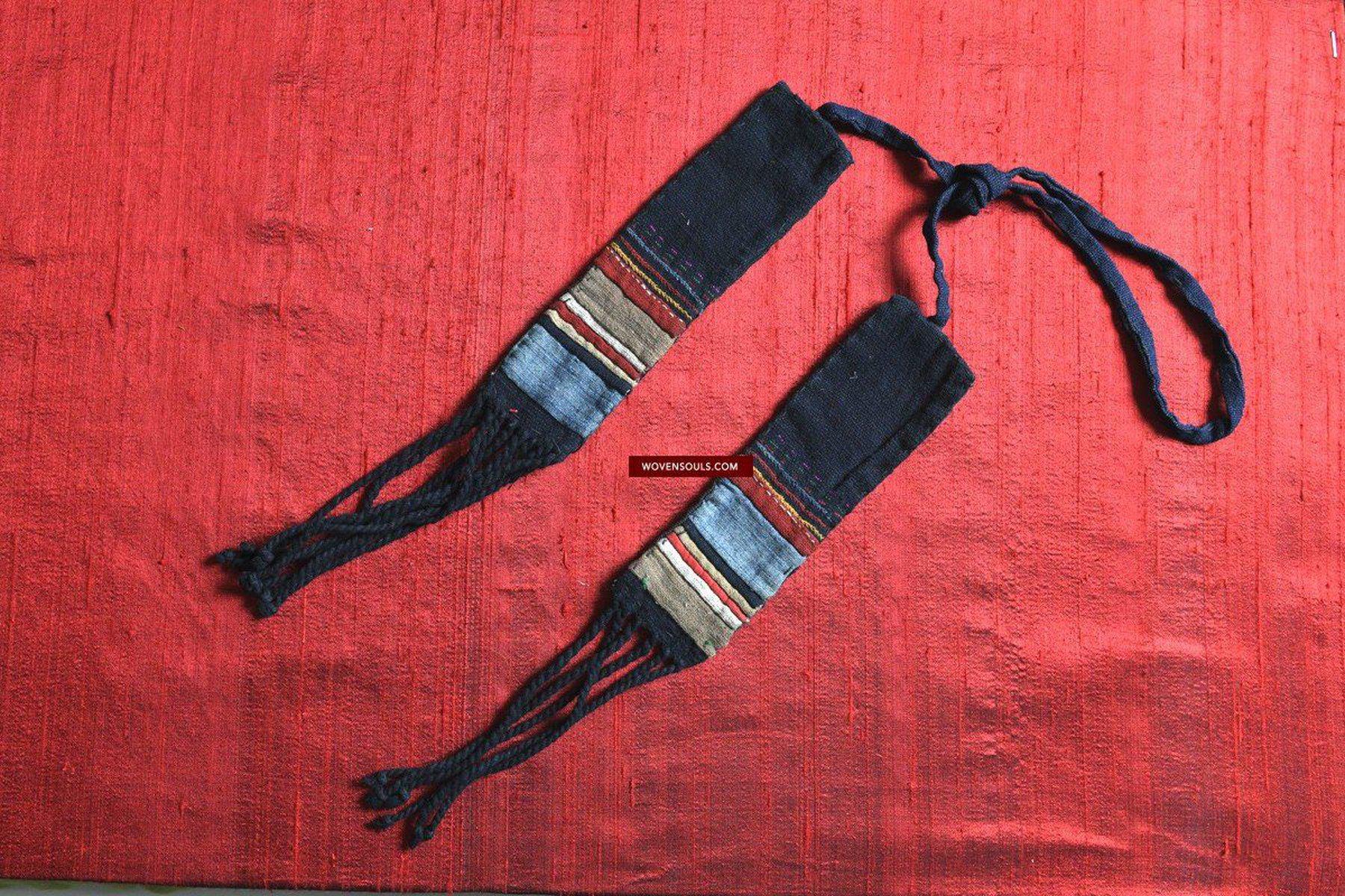 119 Vintage Akha Hilltribe Textile Ornament-WOVENSOULS-Antique-Vintage-Textiles-Art-Decor