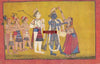 1194 - Print of Indian Miniature Painting-WOVENSOULS-Antique-Vintage-Textiles-Art-Decor