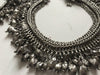 1201 Old Silver Anklets Payal with Uniquely shaped bells - Indian Jewelry-WOVENSOULS-Antique-Vintage-Textiles-Art-Decor