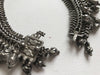 1201 Old Silver Anklets Payal with Uniquely shaped bells - Indian Jewelry-WOVENSOULS-Antique-Vintage-Textiles-Art-Decor