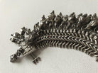 1201 Old Silver Anklets Payal with Uniquely shaped bells - Indian Jewelry-WOVENSOULS-Antique-Vintage-Textiles-Art-Decor