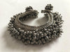 1203 Single Old Silver Anklet Payal Indian Jewelry-WOVENSOULS-Antique-Vintage-Textiles-Art-Decor