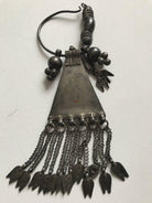 1204 Old Silver Nose Ring Indian Jewelry - Museum Quality-WOVENSOULS-Antique-Vintage-Textiles-Art-Decor