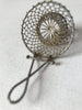 1208 Miniature Silver Strainer-WOVENSOULS-Antique-Vintage-Textiles-Art-Decor