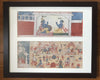 1210 A set of 6 Old Orissa Painting Fragments - Geet Gobind Jayadev-WOVENSOULS-Antique-Vintage-Textiles-Art-Decor