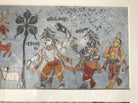 1210 A set of 6 Old Orissa Painting Fragments - Geet Gobind Jayadev-WOVENSOULS-Antique-Vintage-Textiles-Art-Decor