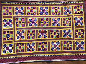 1212 Vintage Gujarat Embroidery Home Decor-WOVENSOULS-Antique-Vintage-Textiles-Art-Decor