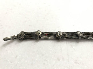 1213 Vintage Indian Silver Jewelry - Waist Belt - Kandoro-WOVENSOULS-Antique-Vintage-Textiles-Art-Decor